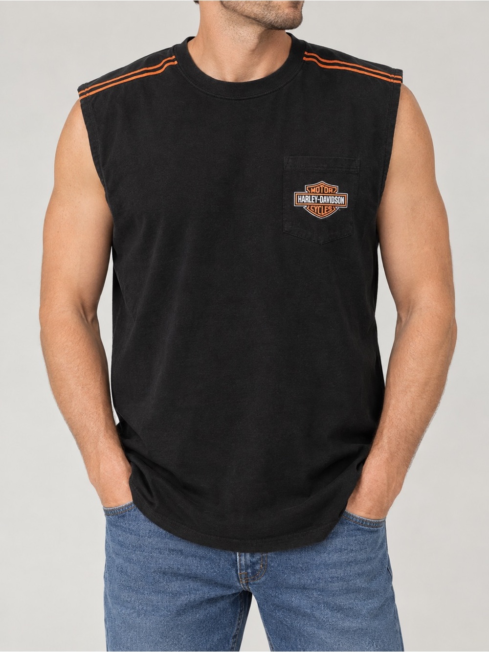 Harley-Davidson Las Vegas Black Tank Top, men’s 3XL